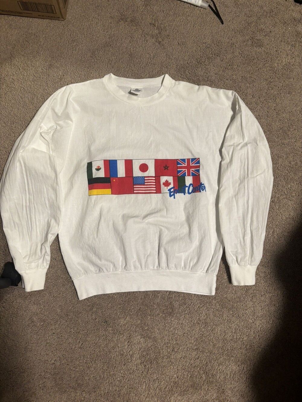 Walt Disney World Epcot Center 1982 Vintage Long Sleeve T-Shirt RARE Medium